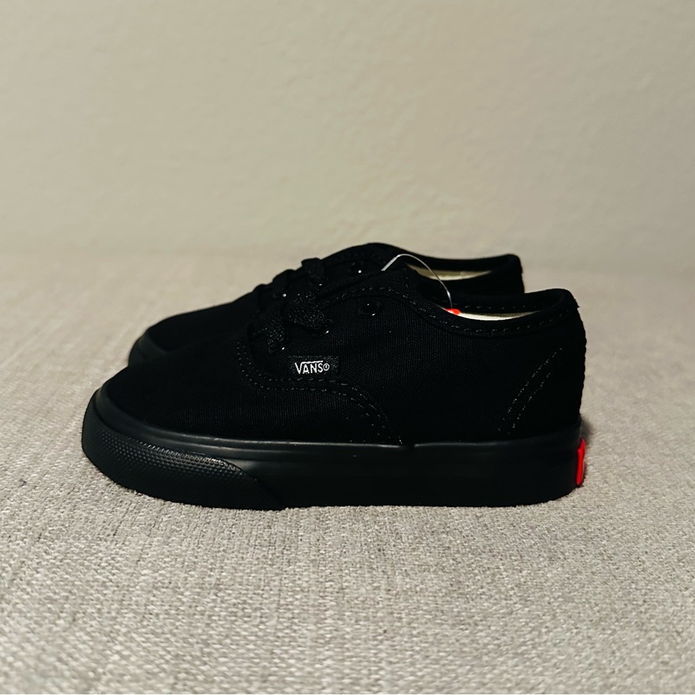 Vans Toddler Authentic Shoe, Size 5.5, Black - Picture 2 of 5
